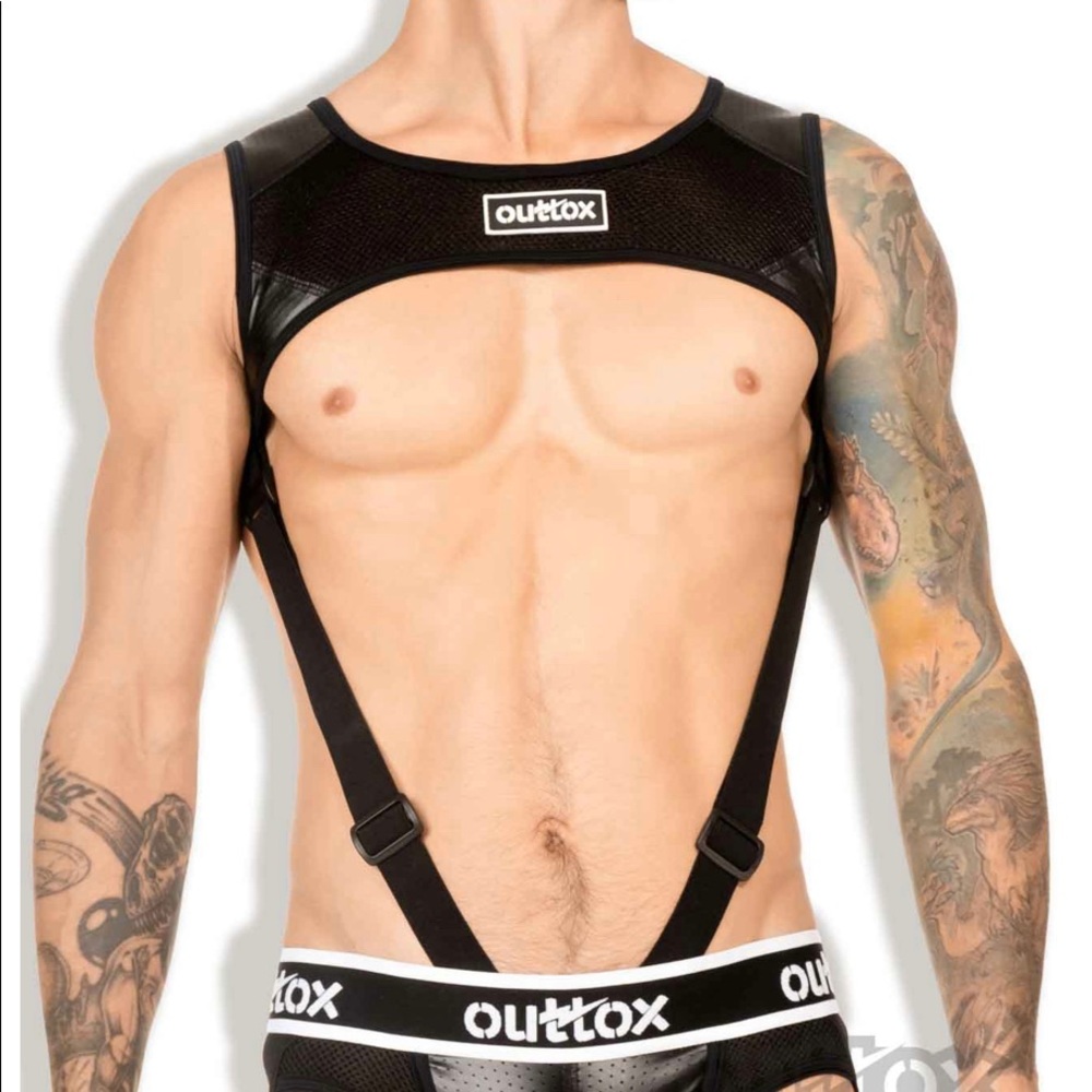 Outtox Black full body harness.HR142-90-L